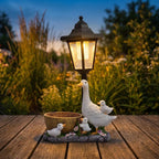 Duck Lantern Solar Garden Statue