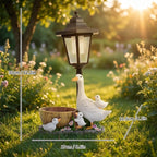Duck Lantern Solar Garden Statue