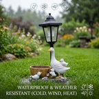 Duck Lantern Solar Garden Statue