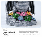 Dragon Crystal Ball Solar Garden Statue