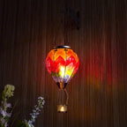 hanging rainbow solar balloon lantern ideal for patio decor ideas