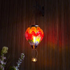 hanging rainbow solar balloon lantern ideal for patio decor ideas